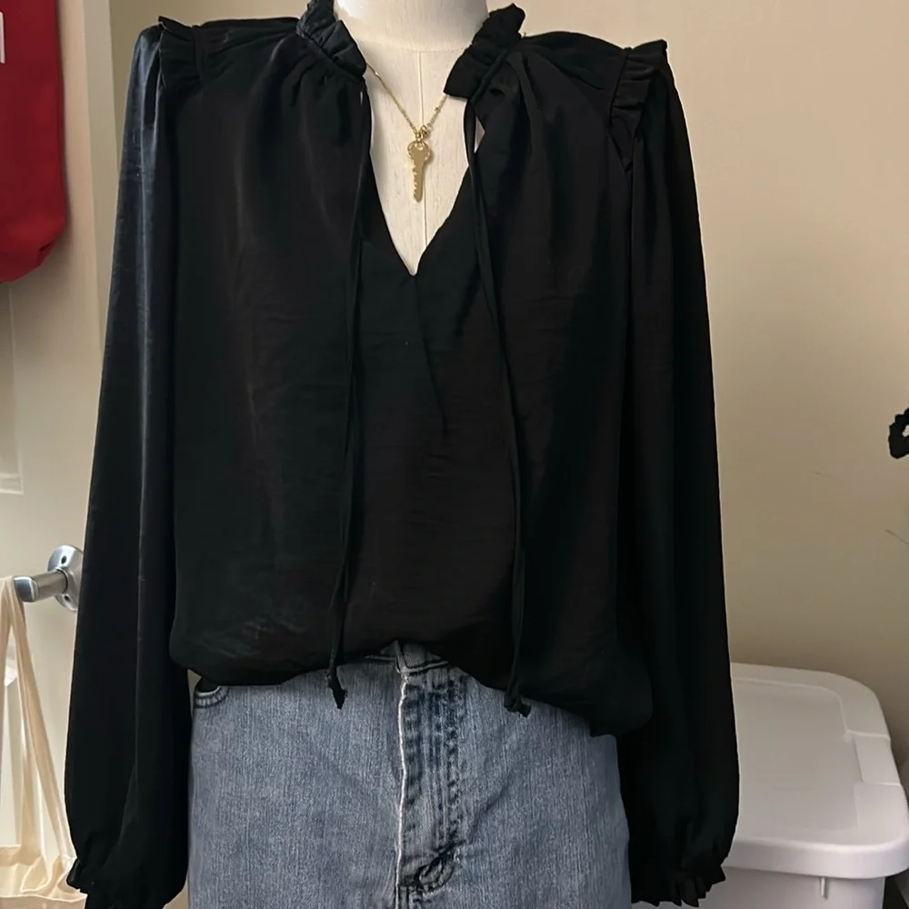 Knox Rose Kids Black Bottoms XS Oversized - Picture 3 of 7